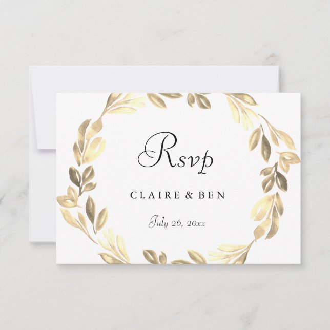 Elegant Golden WAN Bröllop OSA (Framsida)
