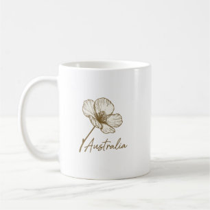Elegant Golden Wattle Blommig Australia Day 2026 Kaffemugg