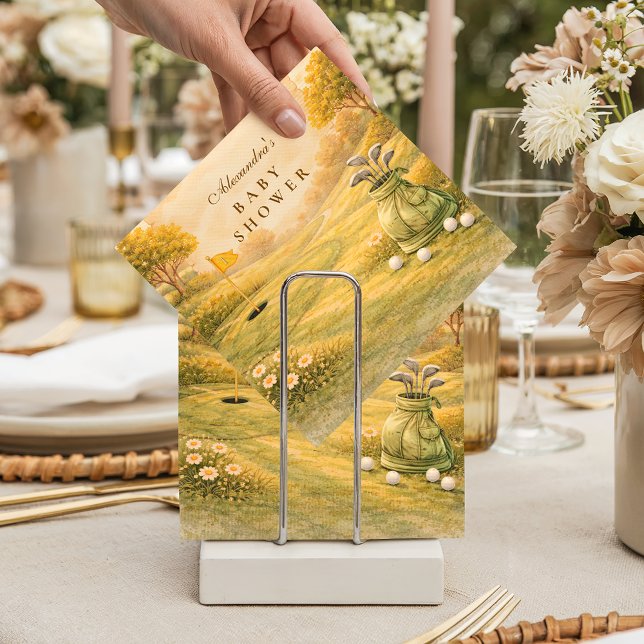 Elegant Golf Club Baby Shower Pappersservett (Skapare uppladdad)