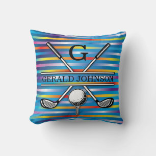 Elegant Golf Monogram Design Dekorativ kudde