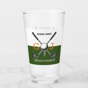 Elegant Golf Monogram Design Glaskopp