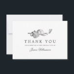 Elegant Golf Theme 80th Birthday Tack Kort<br><div class="desc">Ett vackert och elegant tack som du kan ge designat för en 80-årsdag. Den har en grafik med golftillbehör som består av en golf-klubb,  golf boll,  hatt och golf. Tre linjer tillhandahålls för ett skräddarsytt tack till dig och födelsedagstjuvens namn.</div>