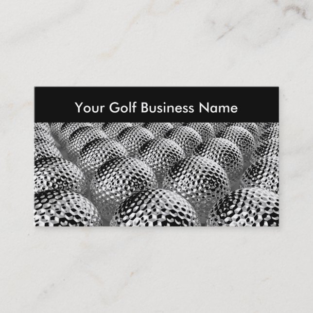 Elegant golf unik design visitkort (Framsida)