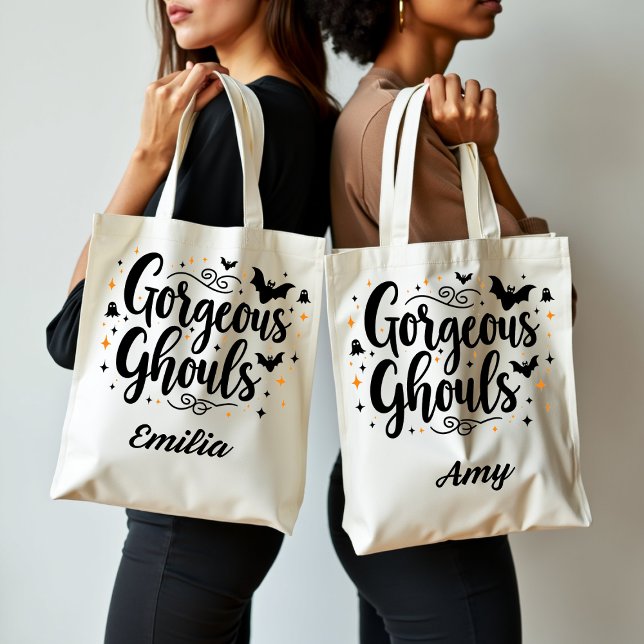 Elegant Gorgous Ghouls Halloween Bag för vänner Tygkasse (Skapare uppladdad)