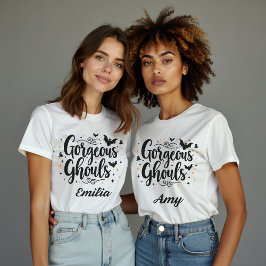 Elegant Gorgous Ghouls Namn Halloween T Shirt