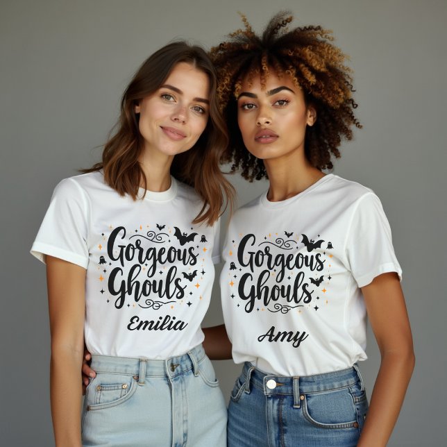 Elegant Gorgous Ghouls Namn Halloween T Shirt (Skapare uppladdad)