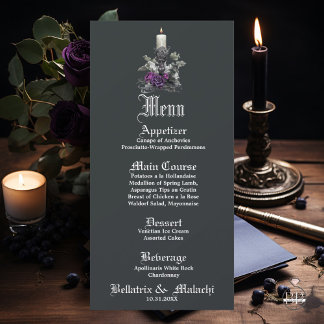 Elegant Goth Deep Amethyst Lila Ro Candle