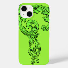 Elegant Goth Design i Grönt iPhone 7 Fodral