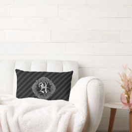 Elegant Goth Initial A Lumbarkudde