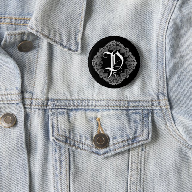 Elegant Goth Initial P Knapp (In Situ)