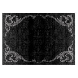 Elegant Goth Swirl Design Clearboard