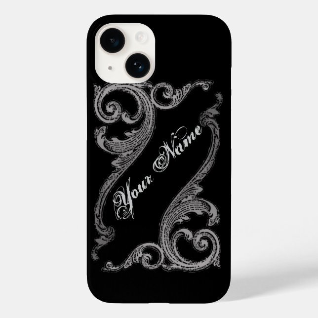 Elegant Goth Swirl Design iPhone 6 Fodral (Baksida)