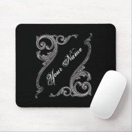 Elegant Goth Swirl Design Personlig Mouse Pad Musmatta