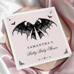 Elegant Gothic Baby Shower Pappersservett