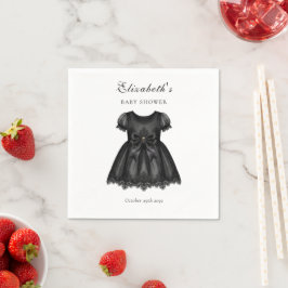Elegant Gothic Baby Shower Pappersservett