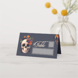 Elegant Gothic Blommigt bord och namn ställe Placeringskort