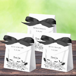 Elegant Gothic Blommigt Bröllop Presentaskar