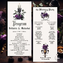 Elegant Gothic Candle Deep Amethyst Lila Ro