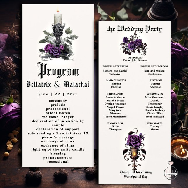 Elegant Gothic Candle Deep Amethyst Lila Ro (Skapare uppladdad)