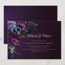 Elegant Gothic Mörk Flower Bröllop