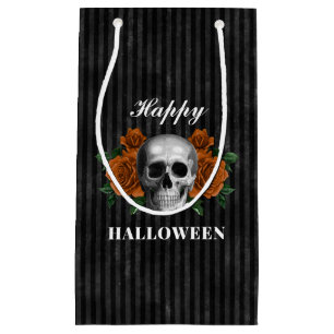 Elegant Gothic Ro & Skull Happy halloween