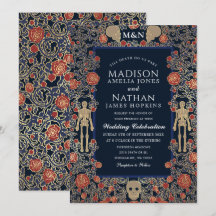 Elegant Gothic Victorian Gold Foil Bröllop