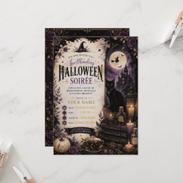 Elegant gotisk Halloween-festinvitation Inbjudningar