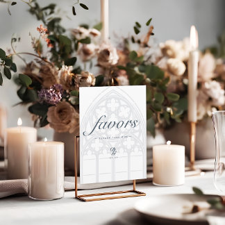 Elegant gotisk klassisk grön bröllopspresent skylt
