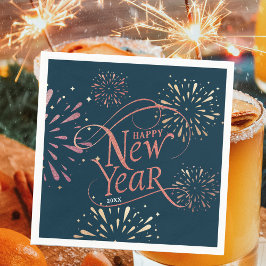 Elegant Gott nytt år guldolja Pappersservett