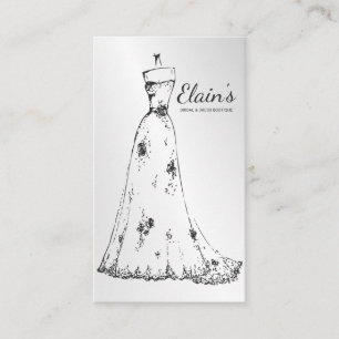 Elegant Gown Möhippa Dress Boutique Bröllopsfixare Visitkort