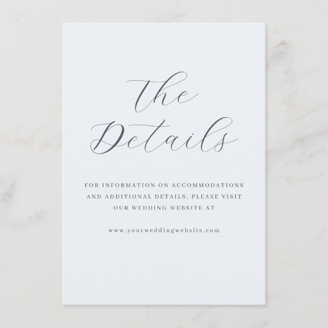 Elegant Grå Typografisk Tilläggskort (Framsida)