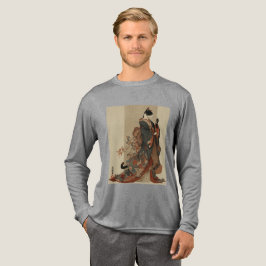 "Elegant Grace" Japansk Katt i Kimono Konst T Shirt
