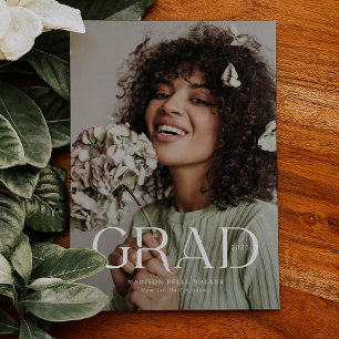 Elegant Grad Overlay Text Studenten meddelande
