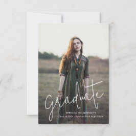 Elegant Grad Photo Script Studenten-meddelande