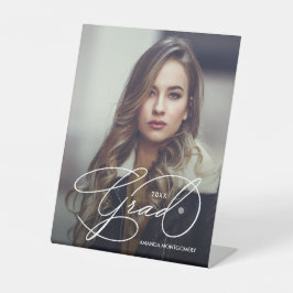Elegant Grad Script Photo Graduation Party