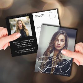 Elegant Grad-skript, foto Studenten Vykort