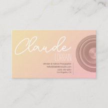 Elegant Gradient Fotograf med Objektiv Grafik