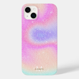 Elegant Gradient Glitter Swirl Holograf