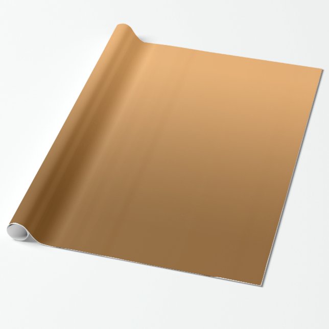 Elegant Gradient Golden Presentpapper (Utrullad)