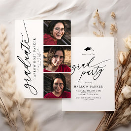 Elegant Graduation Announcement & Party Invite Inbjudningar