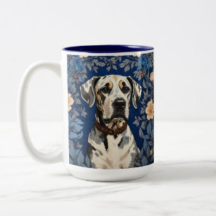 Elegant Grand Danois William Morris-inspirerad Två-Tonad Mugg