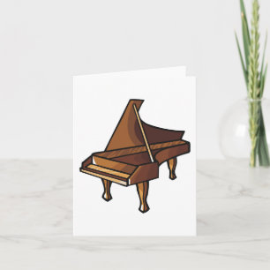 Elegant Grand Piano Music Älskare Design Kort