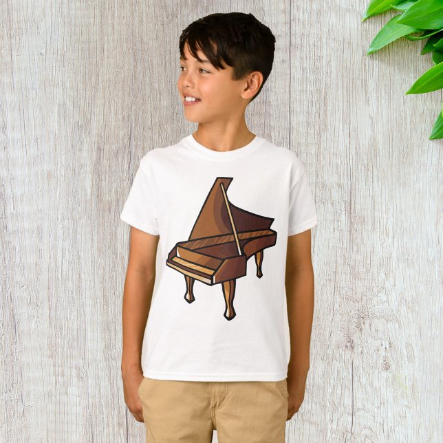 Elegant Grand Piano Music Älskare Design T Shirt (Skapare uppladdad)