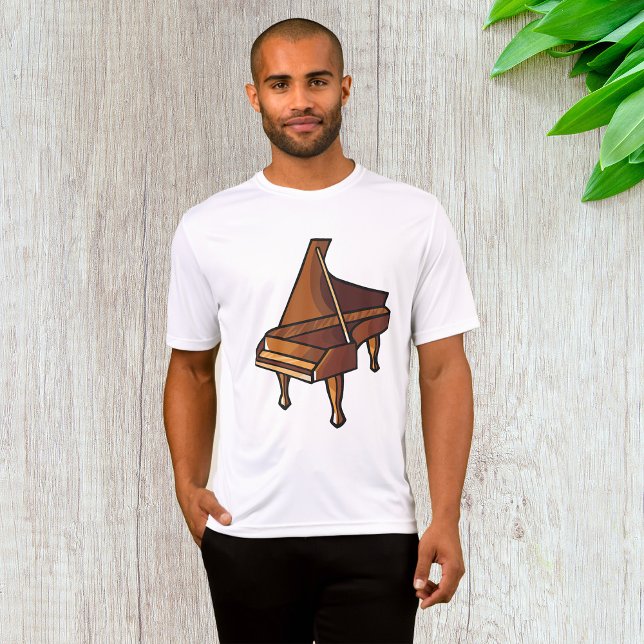 Elegant Grand Piano Music Älskare Design T Shirt (Skapare uppladdad)