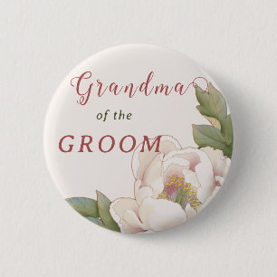Elegant Grandma of the Groom Rosa Blommigt Bu Knapp