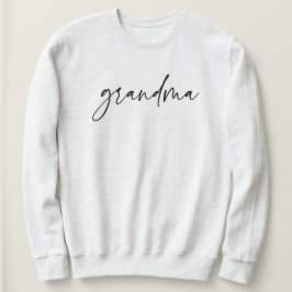 Elegant Grandma Script Typography Grandma Gifts T Shirt