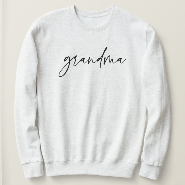 Elegant Grandma Script Typography Grandma Gifts T Shirt (Design framsida)