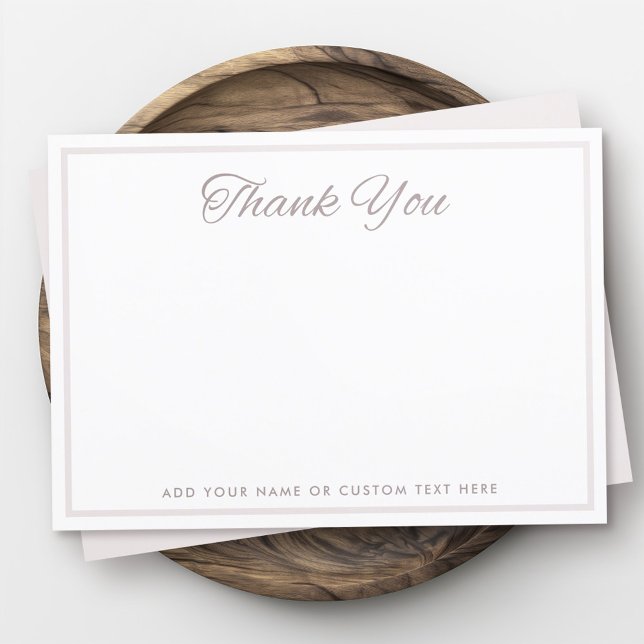 Elegant gräns blank tack kort (Elegant border blank thank you card)