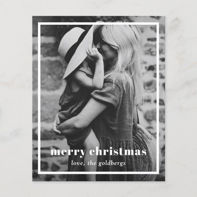 Elegant Gräns Foto Modern jul (Framsida)