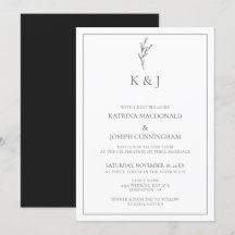 Elegant Gräns Monogram Avslappnad ordalydelsen Min
